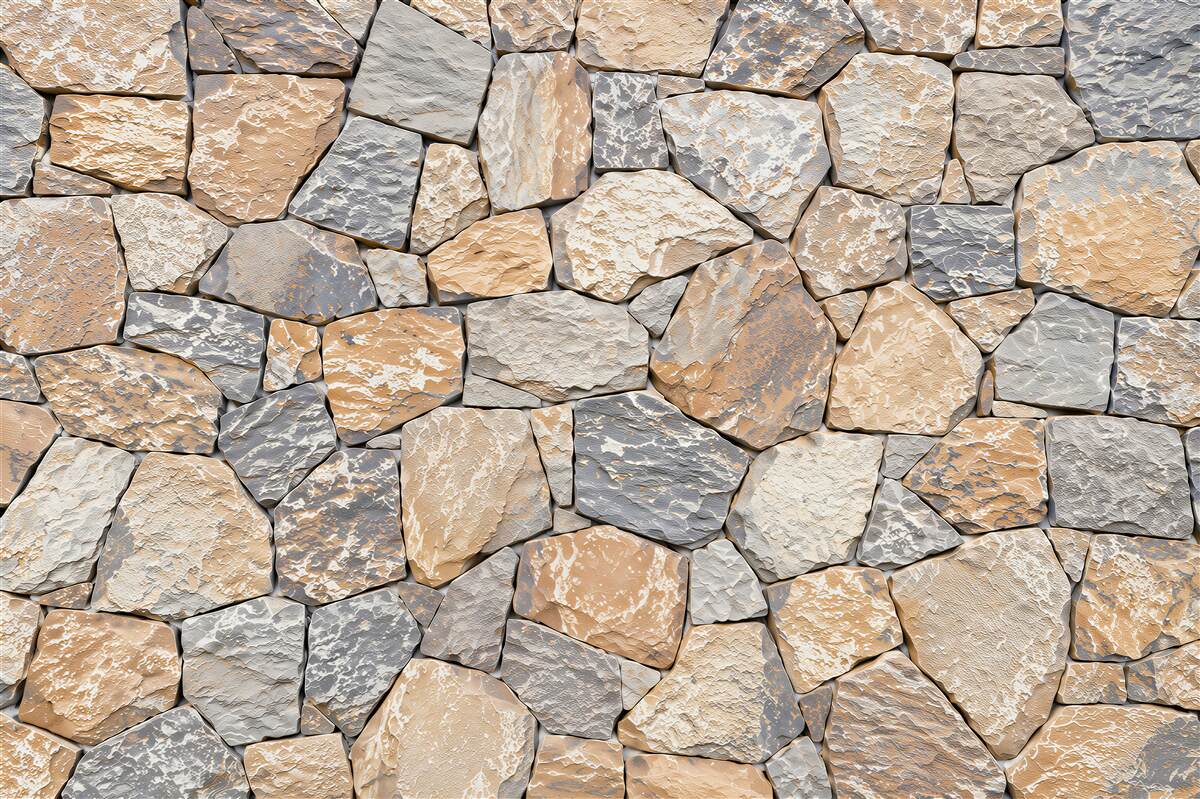Papier peint mur en pierre beige gris naturel pour salon