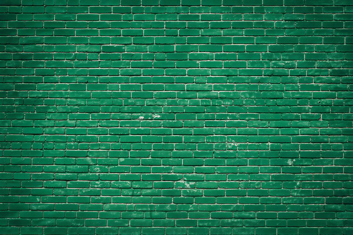 Papier peint mur en briques turquoise