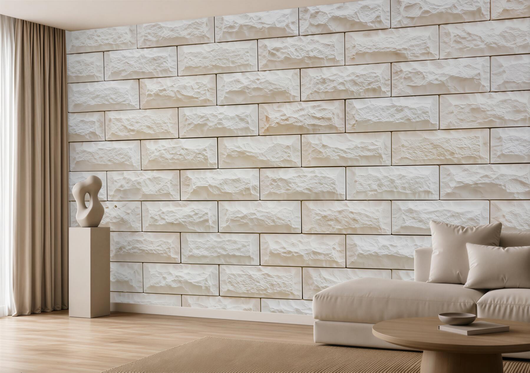Papier peint mur en pierre de lumière
