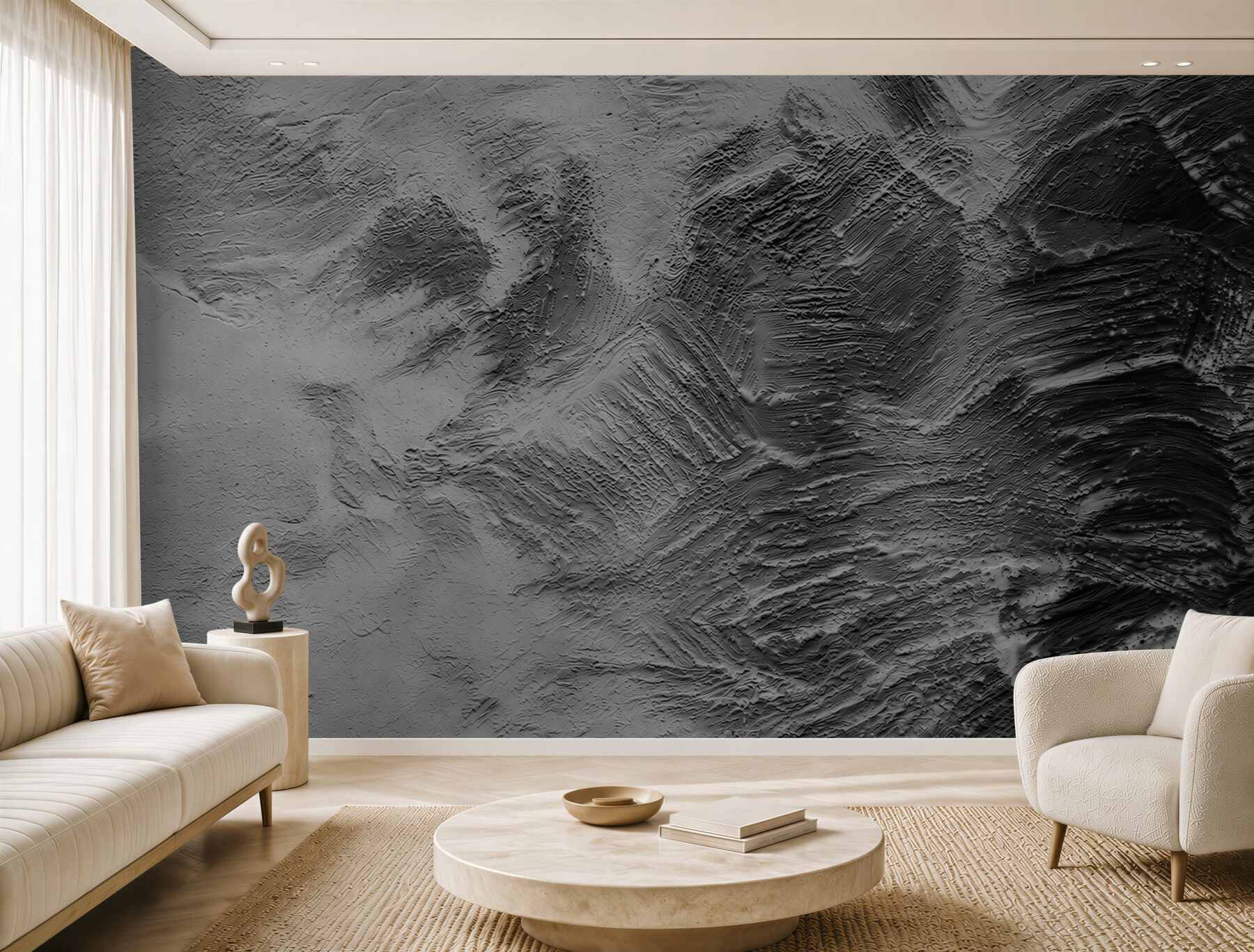 Papier peint bandes décoratives claires et sombres