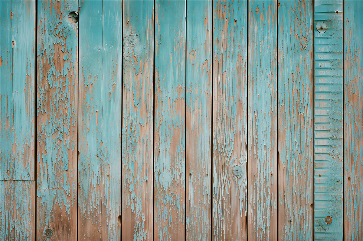 Papier peint fond gris-bleu avec anciennes poutres