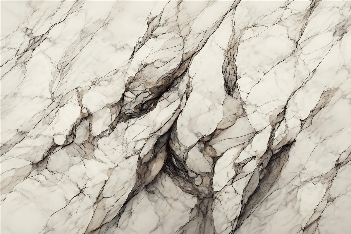 Papier peint marbre blanc avec couches grises