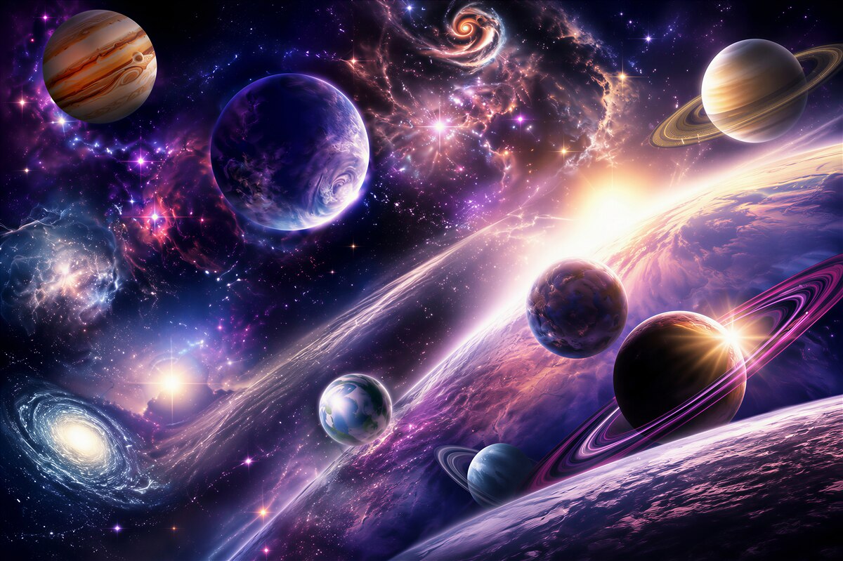 Papier peint corps célestes dans l'espace