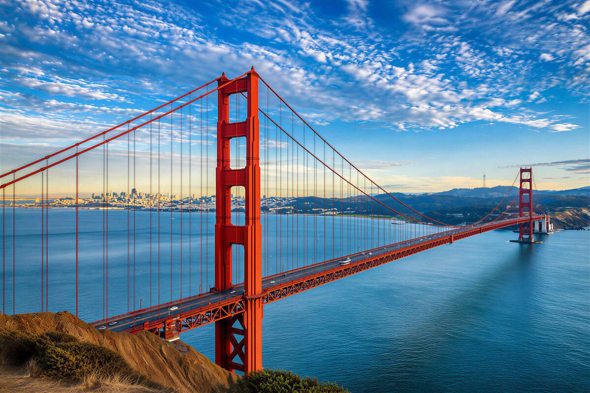 Papier peint vue sur le pont Golden Gate