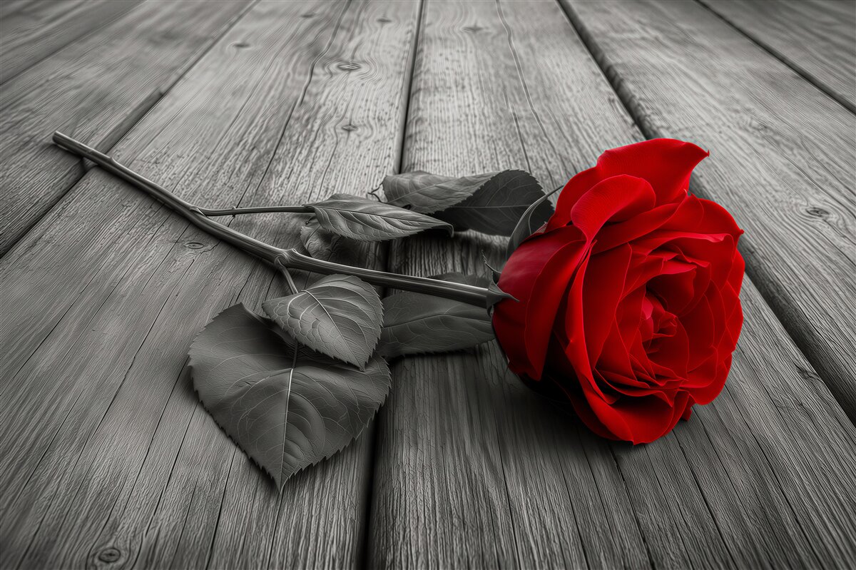 Papier peint rose rouge sur fond gris