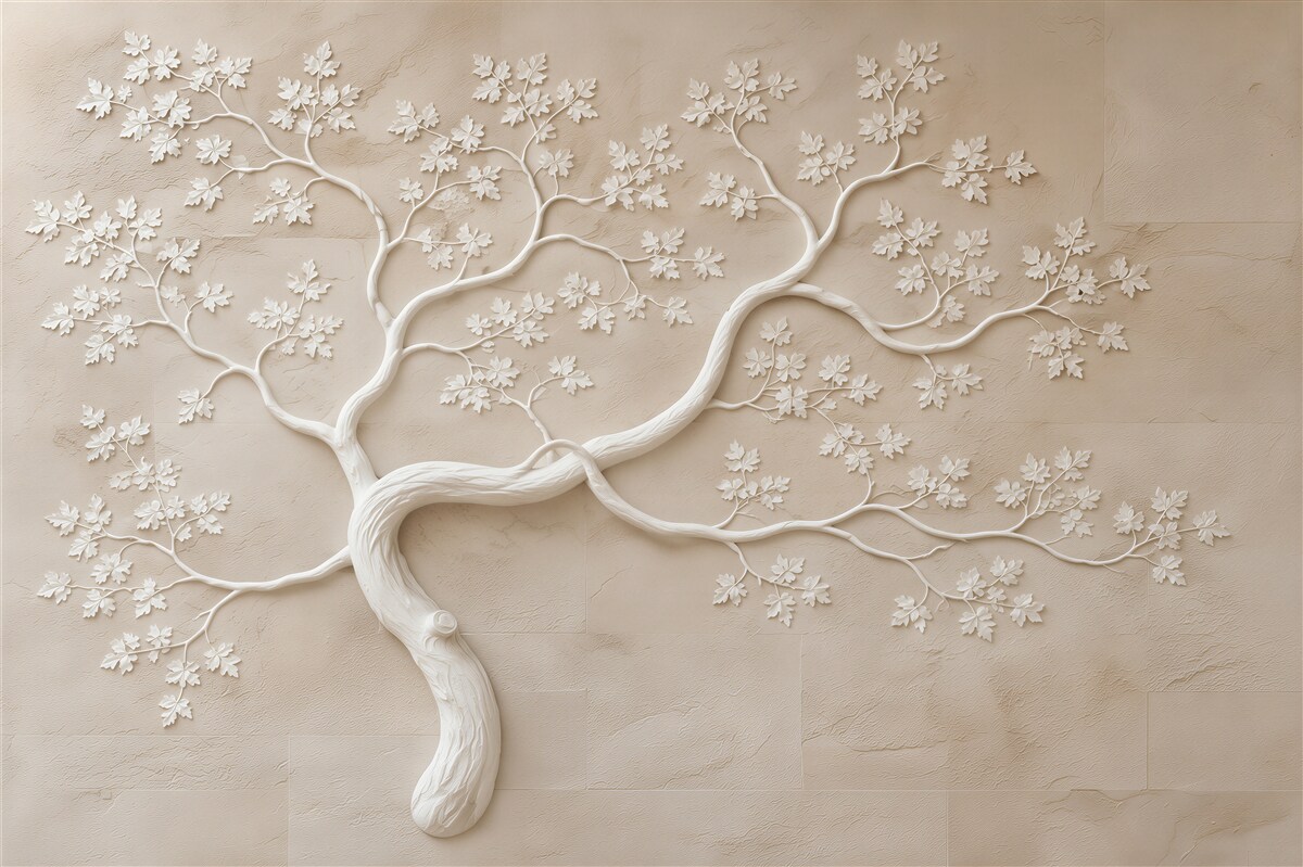 Papier peint cerisier en fleurs