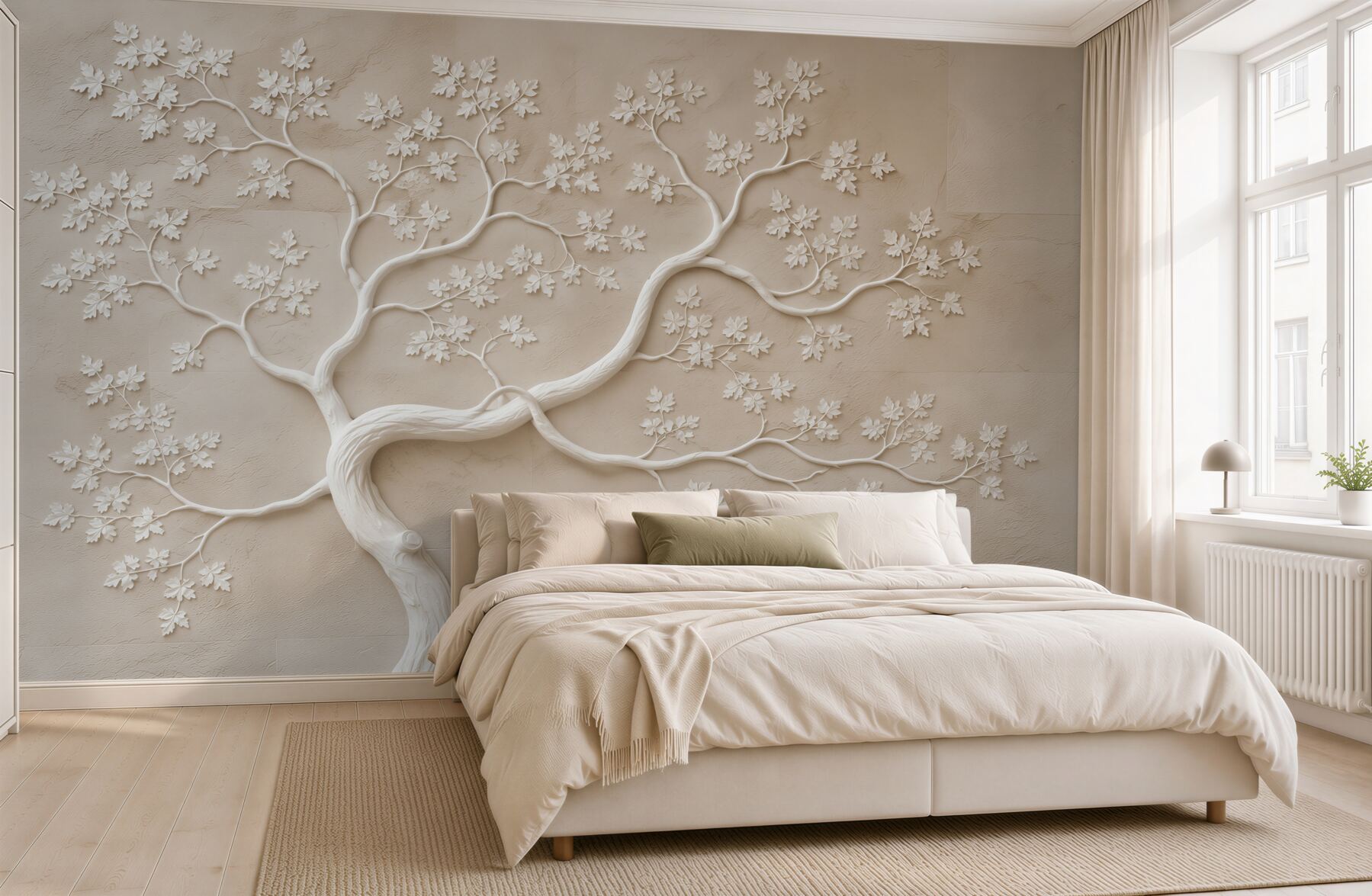 Papier peint cerisier en fleurs