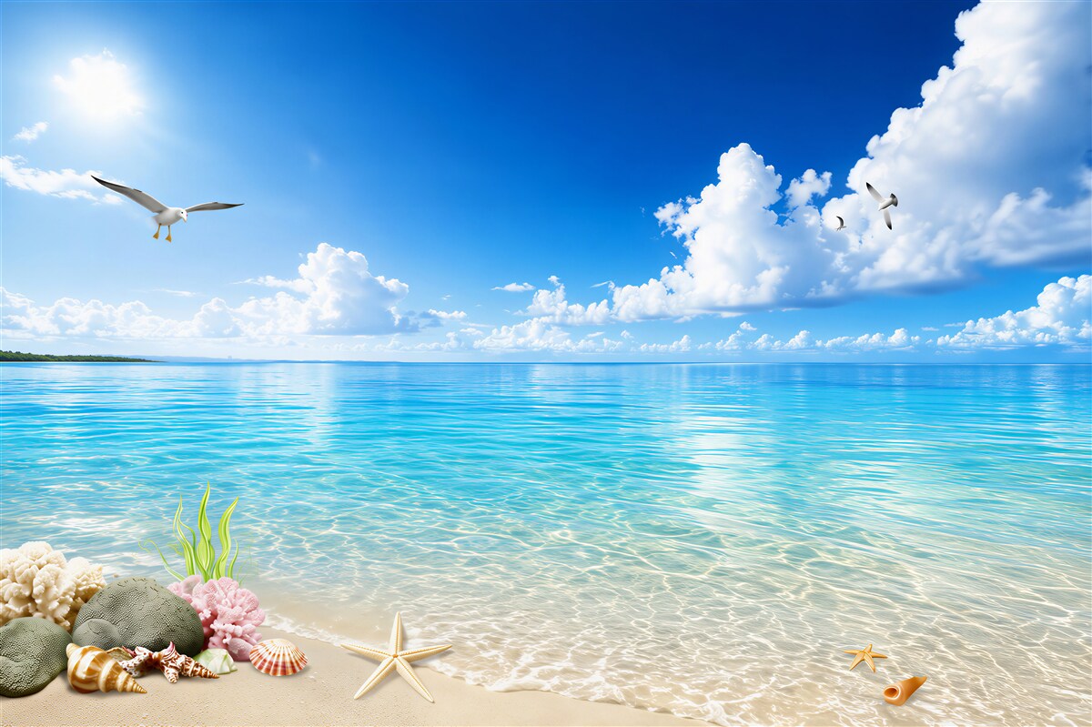 Papier peint brise marine tranquille