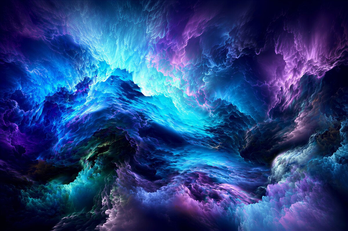 Papier peint nuages orageux la nuit