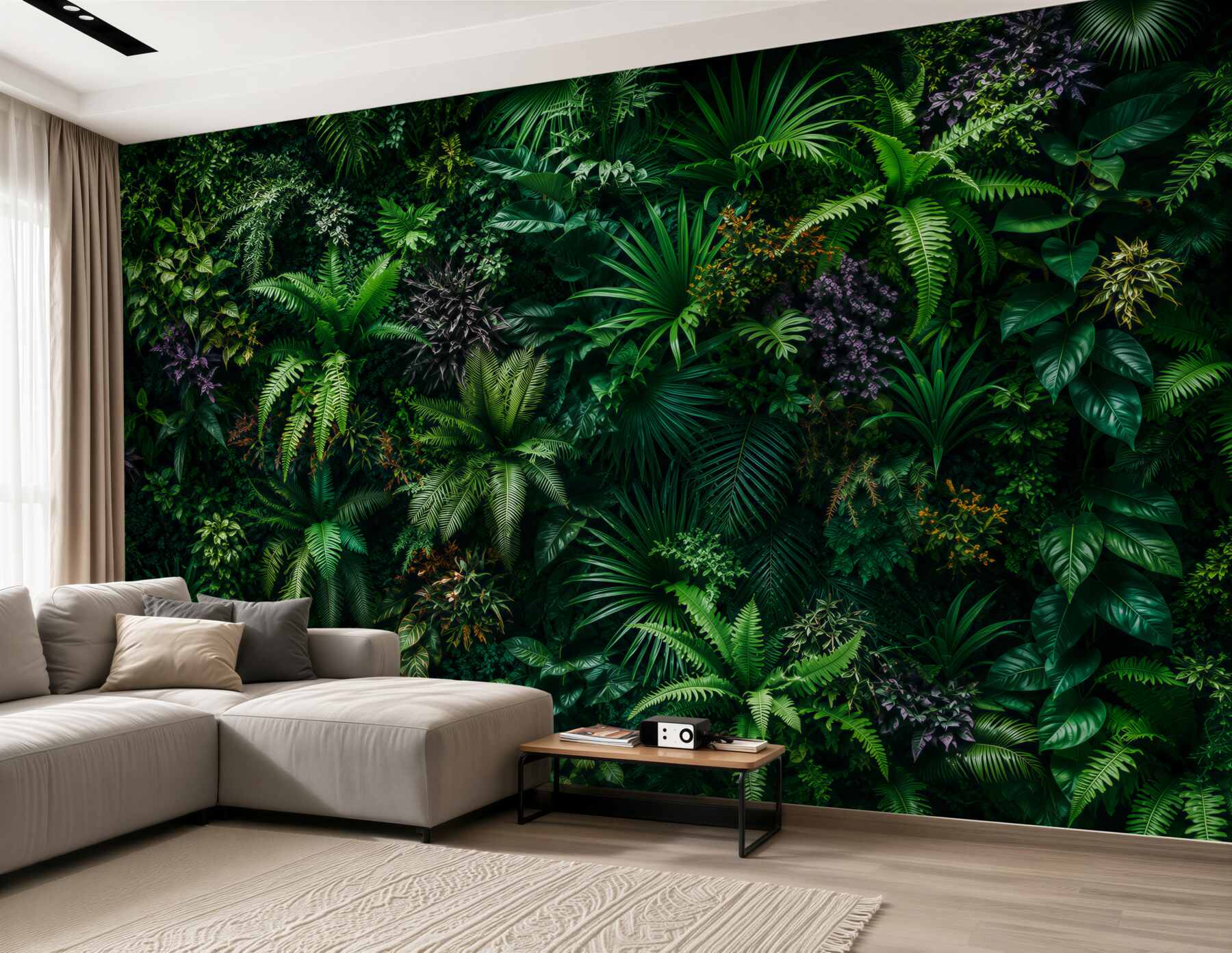 Papier peint nature de la jungle tropicale