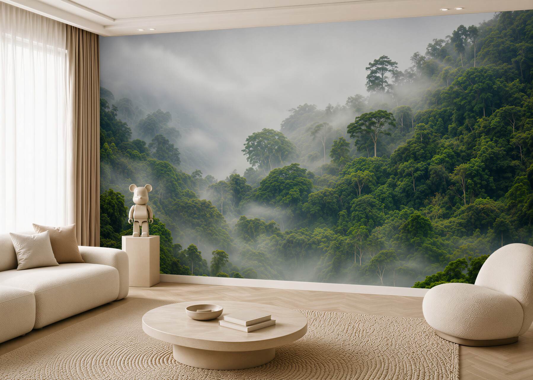 Papier peint brouillard dans les tropiques montagneux