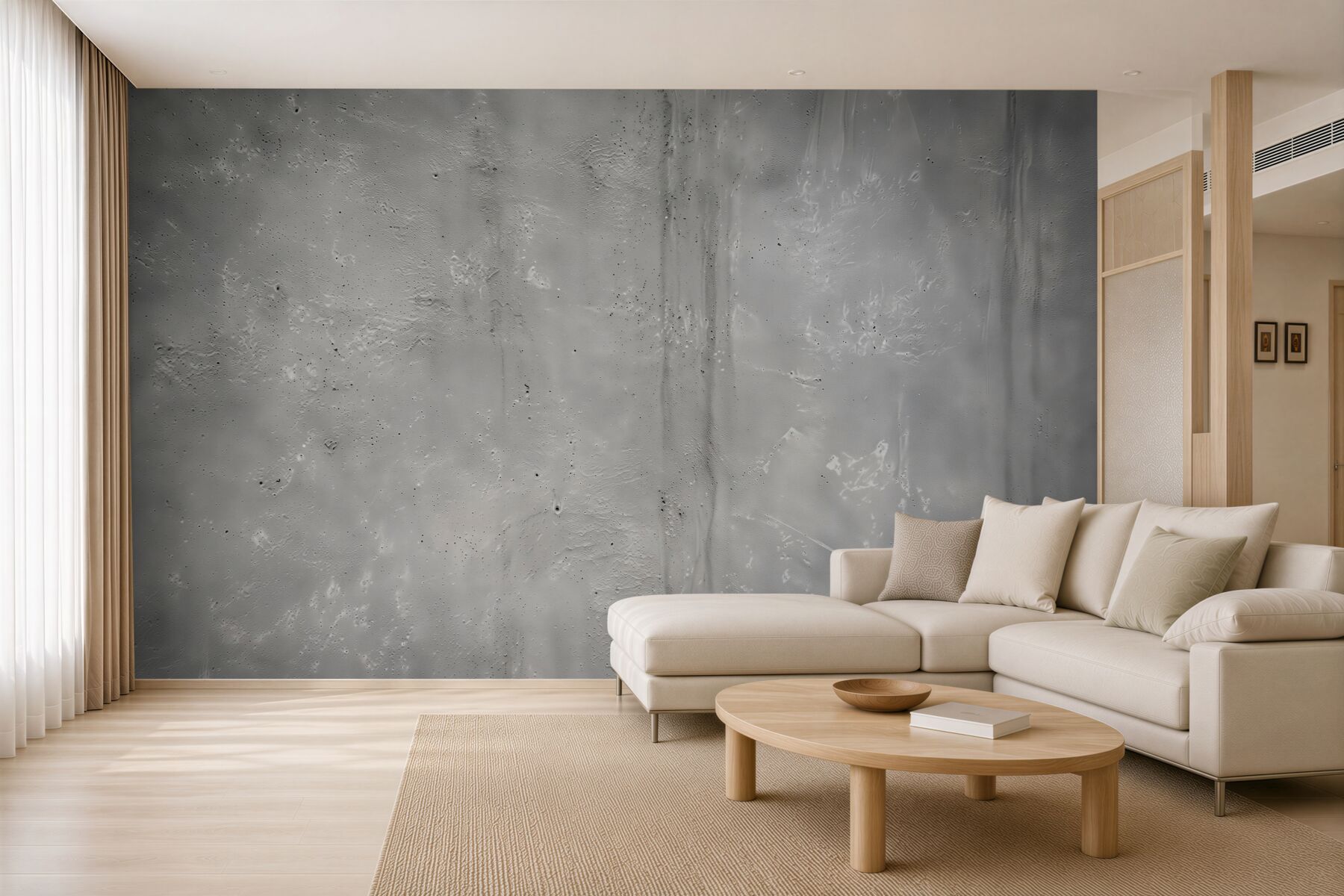 Papier peint fond gris flou