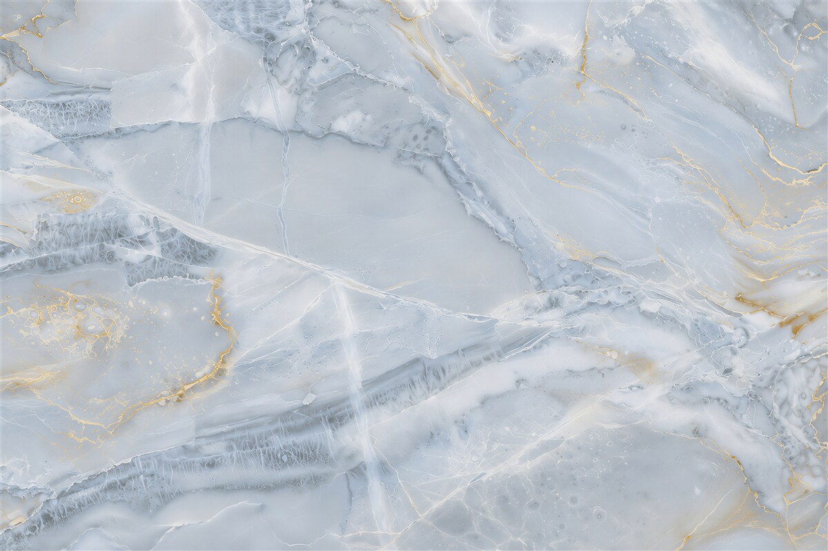 Papier peint vagues gris foncé avec des bords dorés