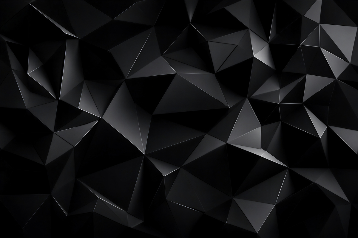 Papier peint mur noir en 3D