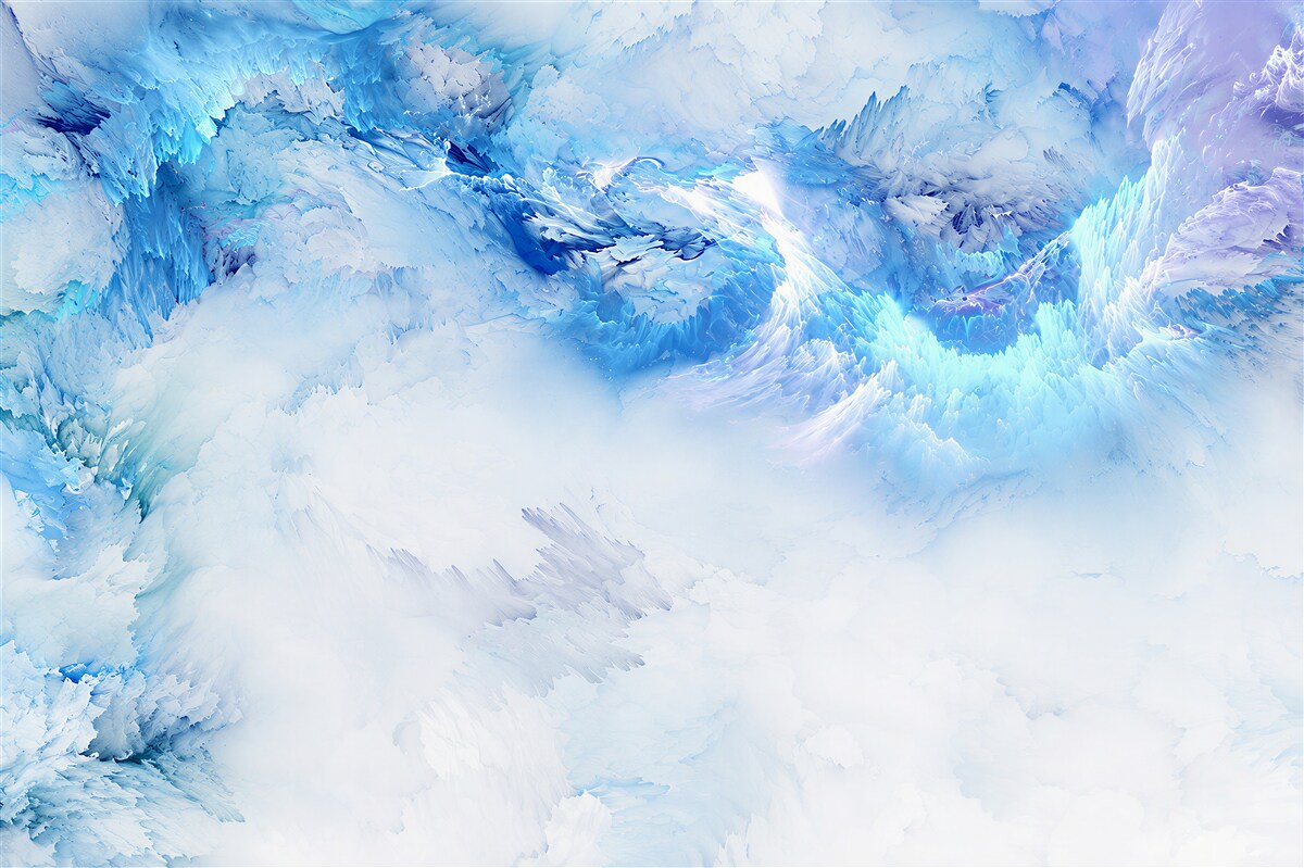 Papier peint fluide bleu