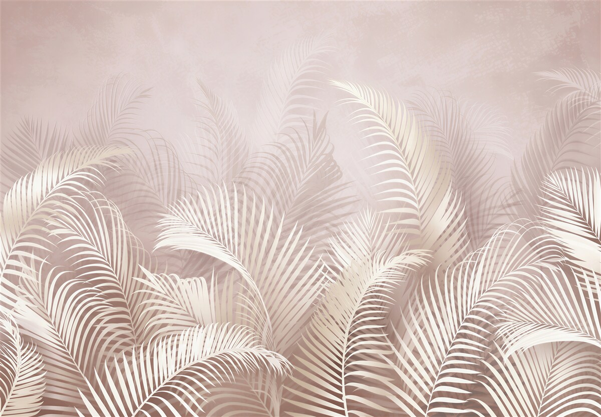 Papier peint feuilles de palmier