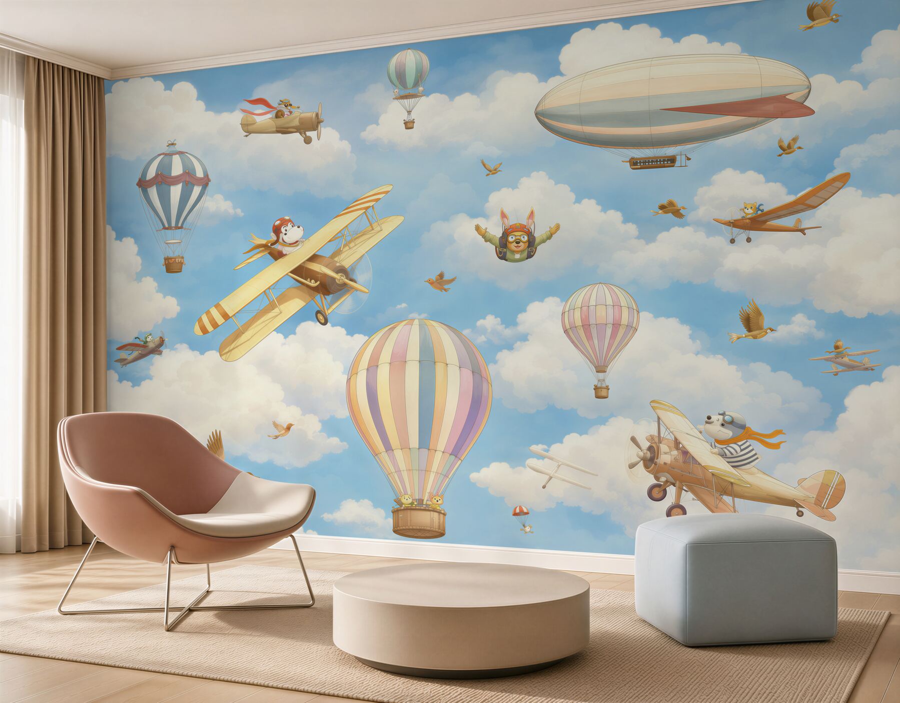 Papier peint Mur et salle