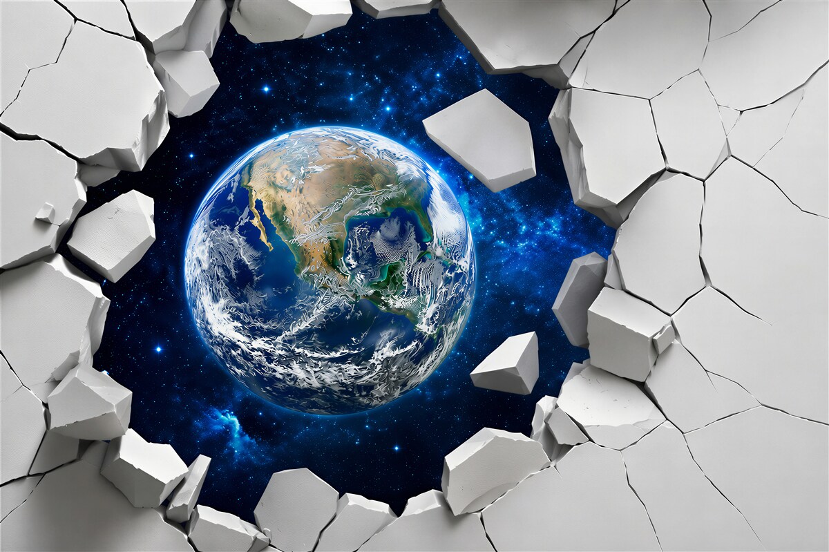 Papier peint 3D planète Terre