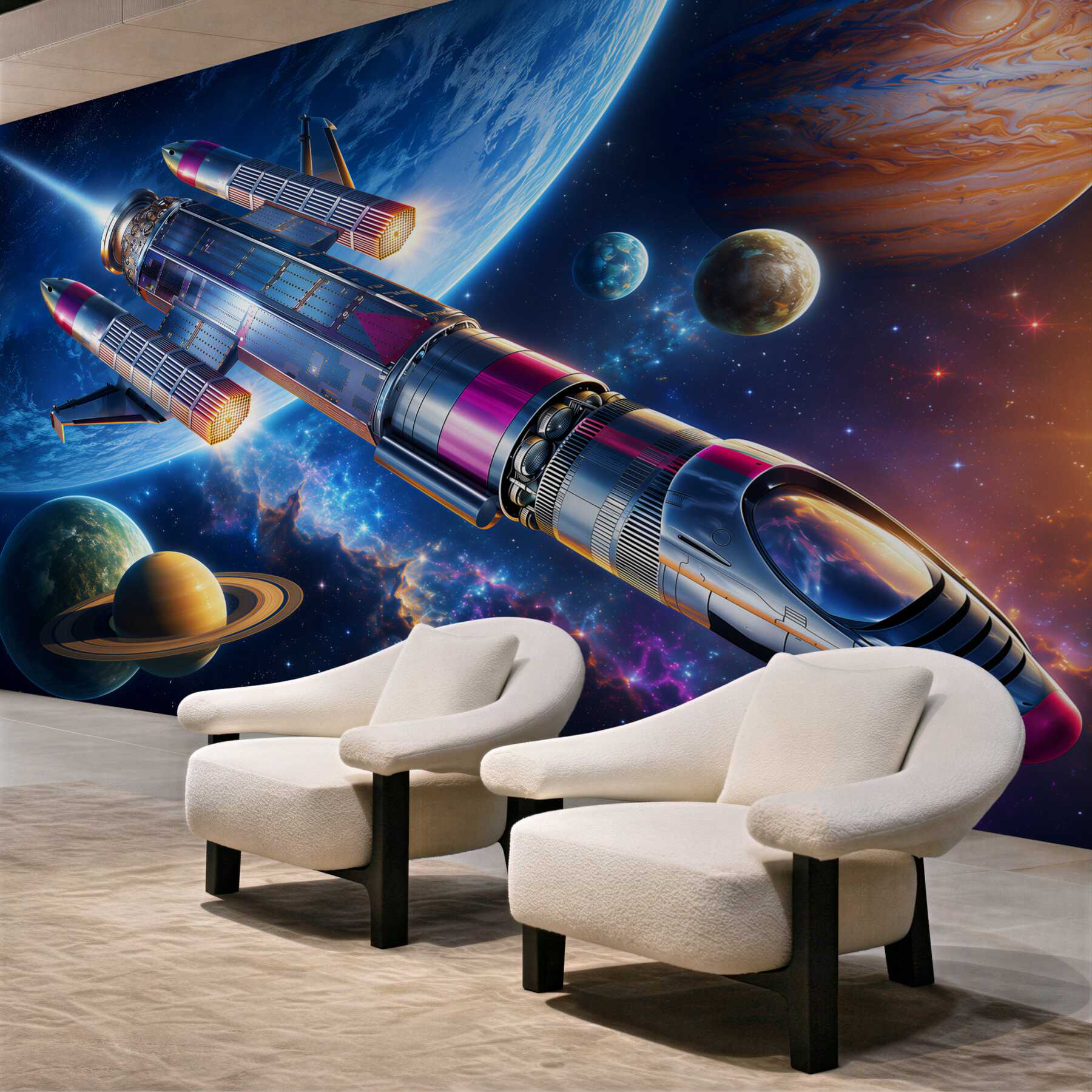 Papier peint Espace cosmique, espace et vaisseau spatial