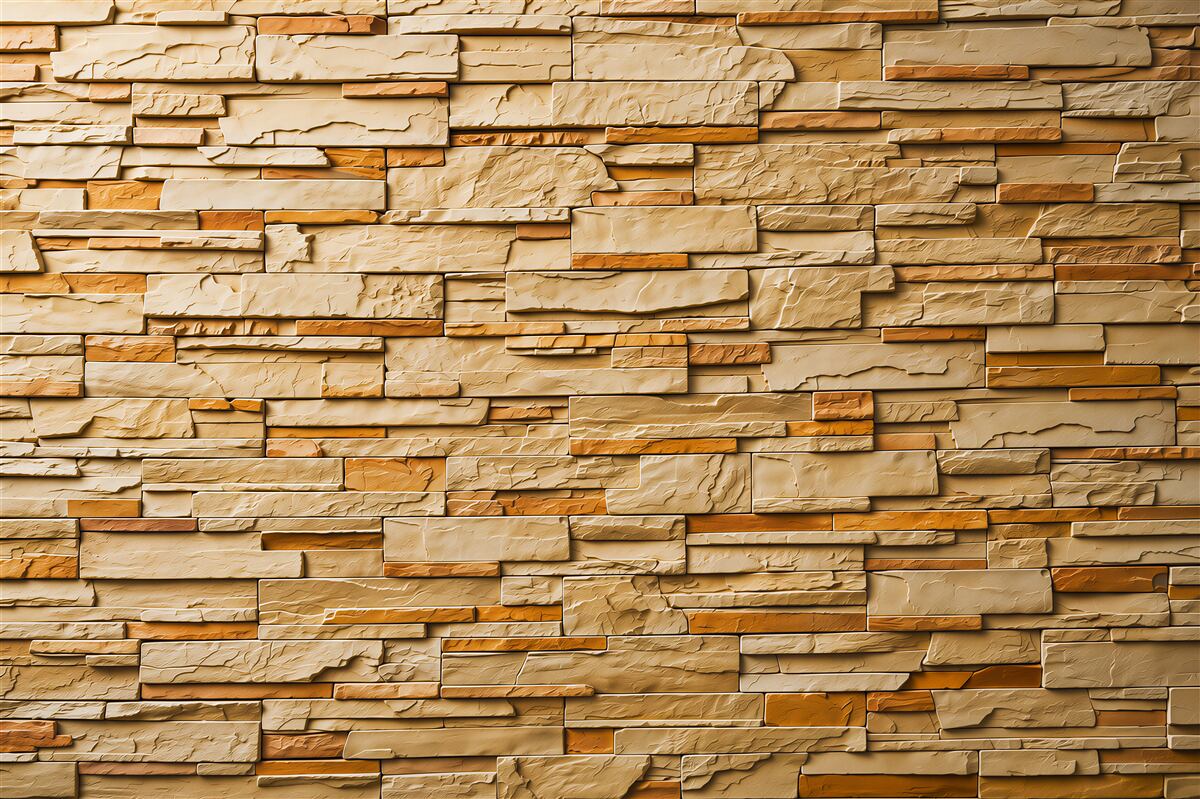 Papier peint imitation mur en pierre