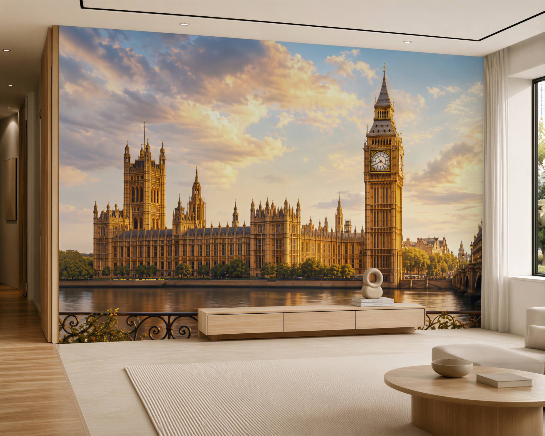 Papier peint vue du balcon sur Big Ben