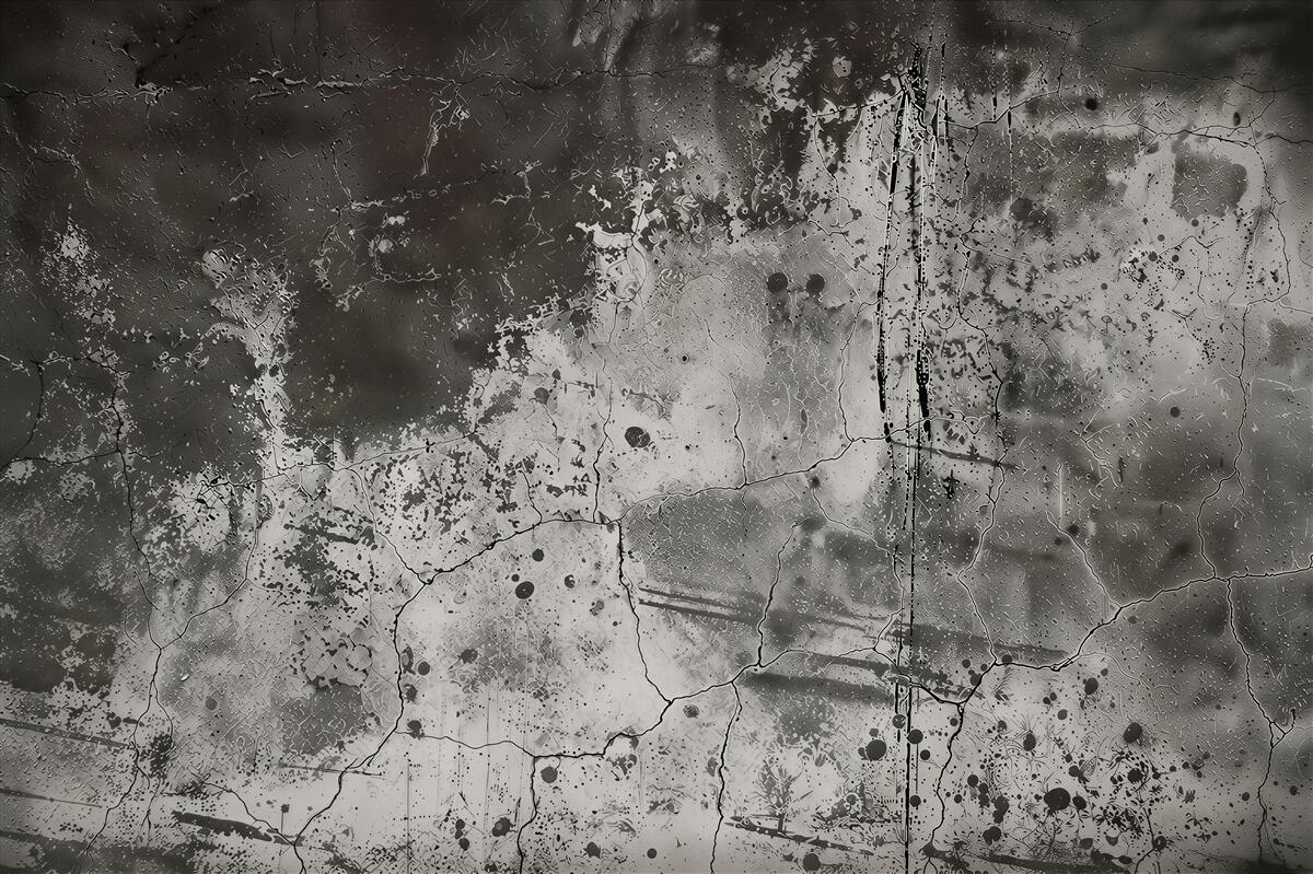 Papier peint mur gris écaillé