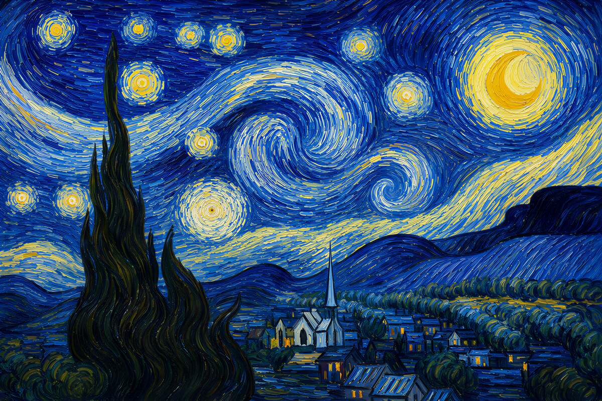 Papier peint peinture de Van Gogh