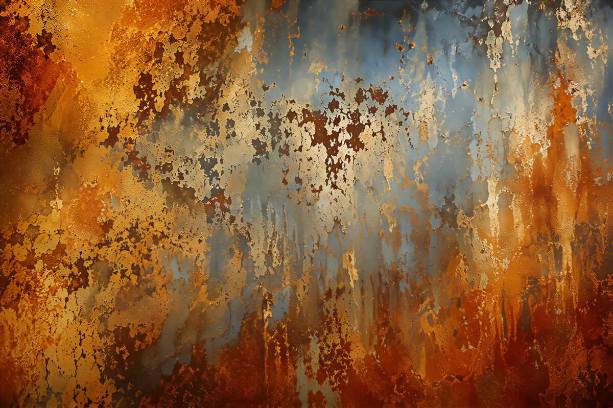 Papier peint couleur or flottante