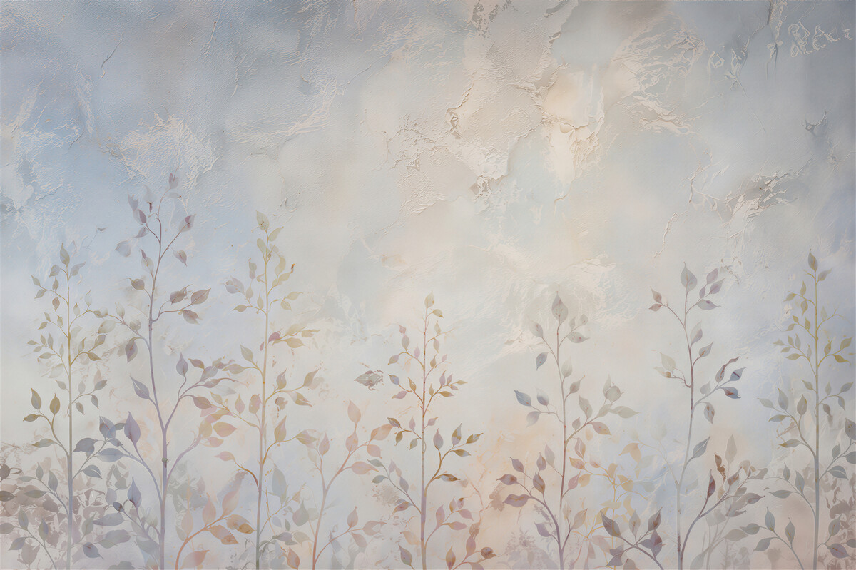 Papier peint Aquarelle branches fines