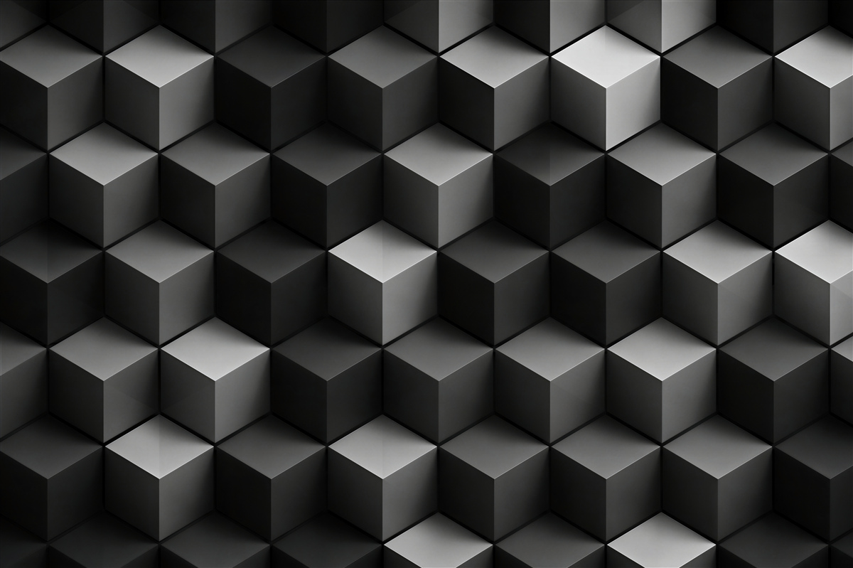 Papier peint Hexagones géométriques 3D gris-beige modernes