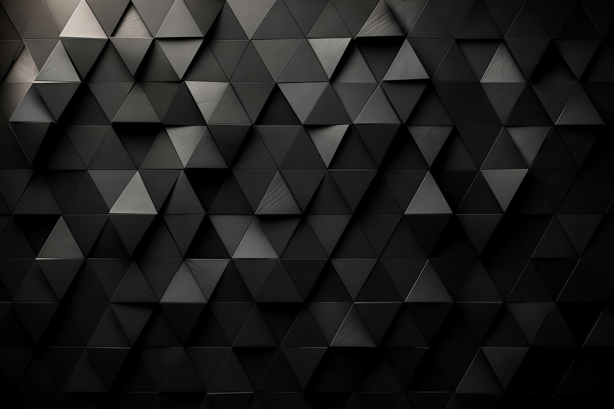 Papier peint triangles géométriques 3D gris modernes pour bureau
