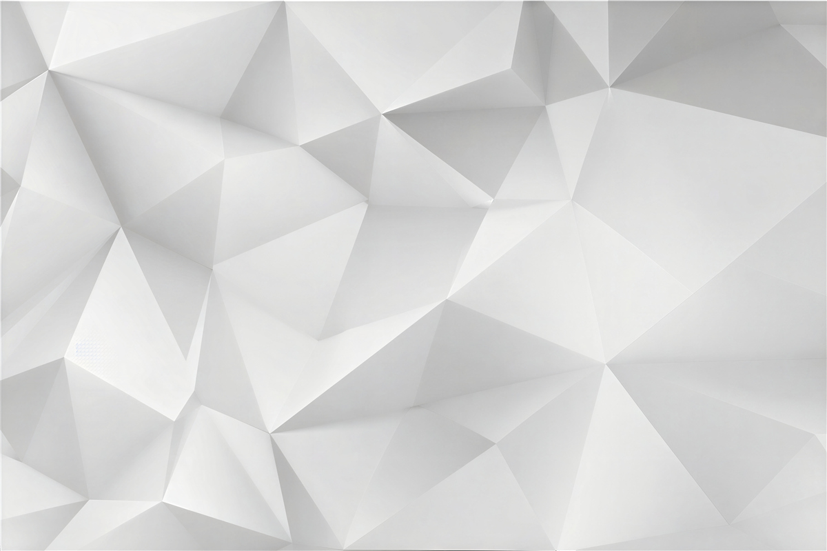Papier peint géométrie blanche 3D moderne pour intérieur minimaliste