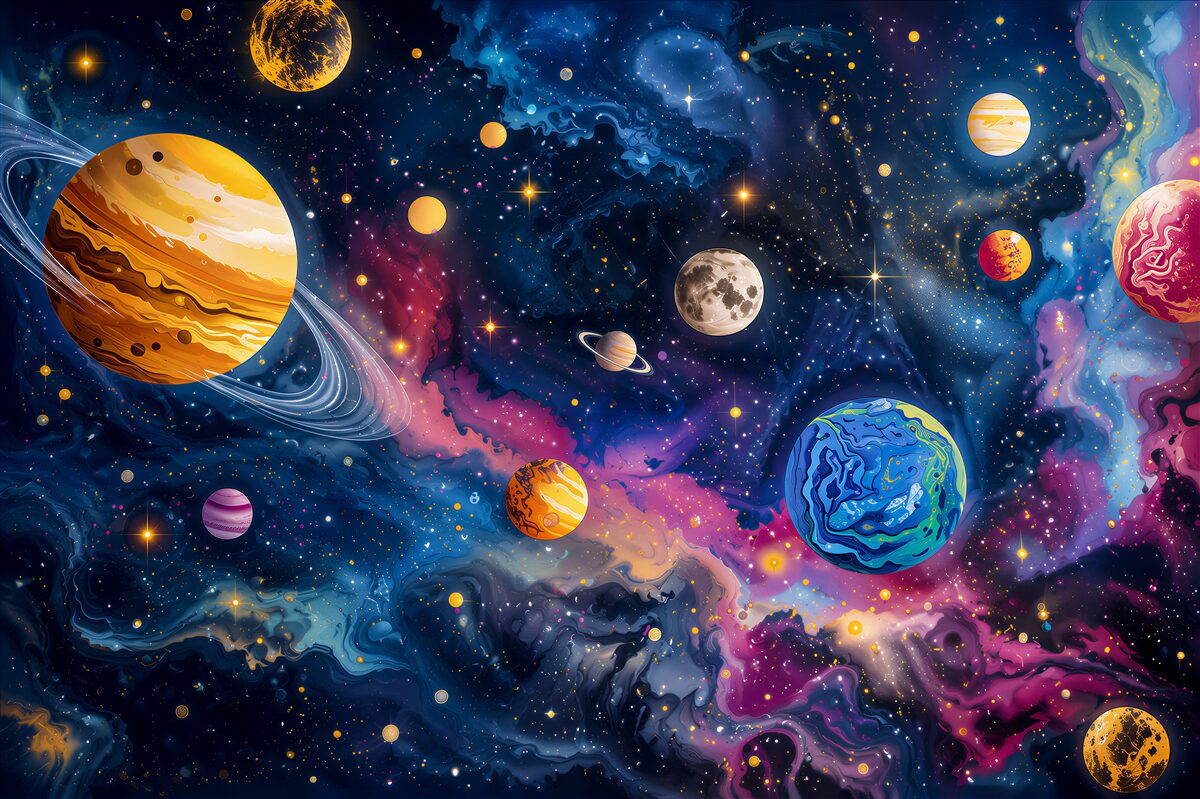 Papier peint orbites et planètes