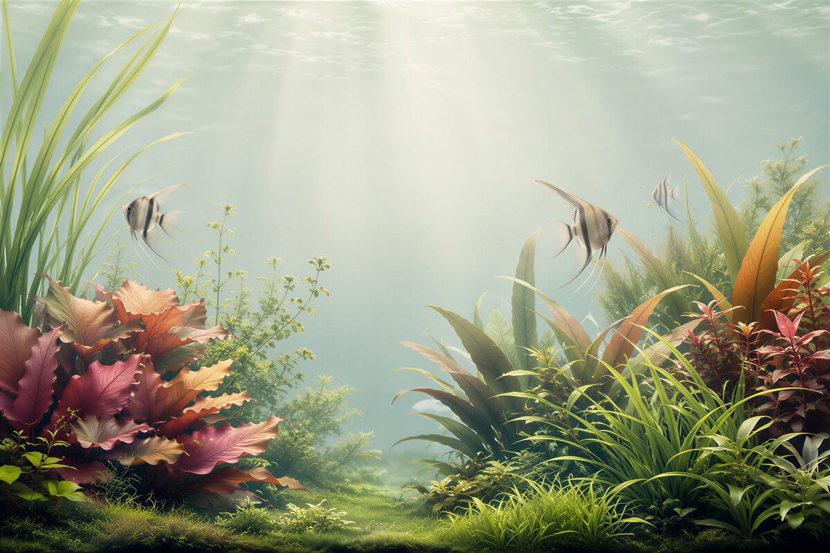 Papier peint Aquarium décoratif
