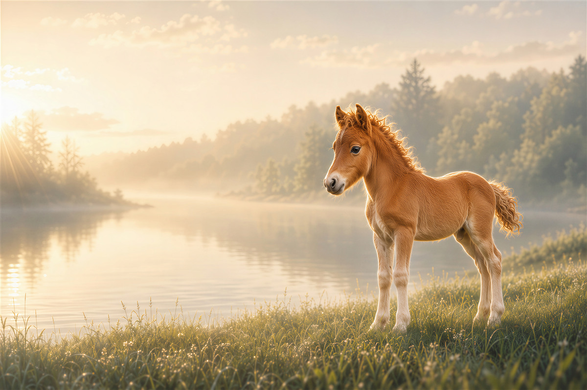 Papier peint Poney Falabella mini