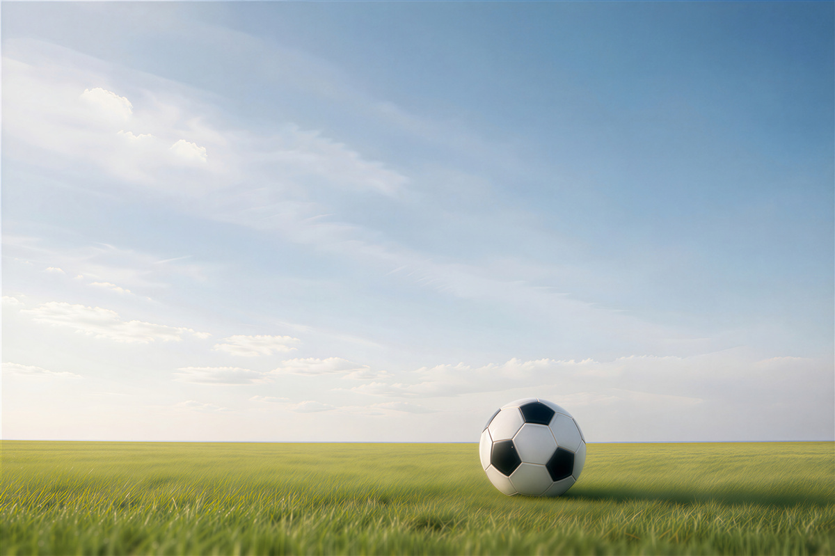 Papier peint Football sur l'herbe verte