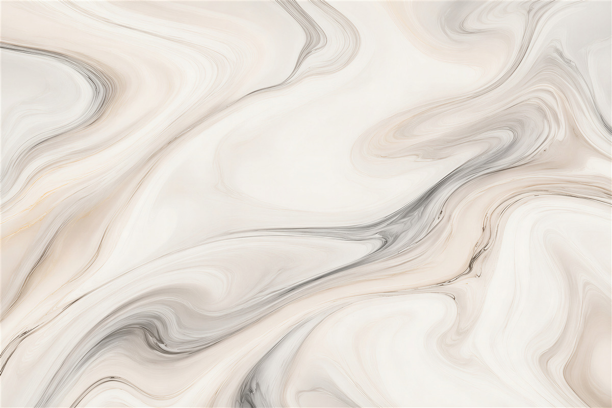 Papier peint marbre crème avec des veines grises moderne abstraction