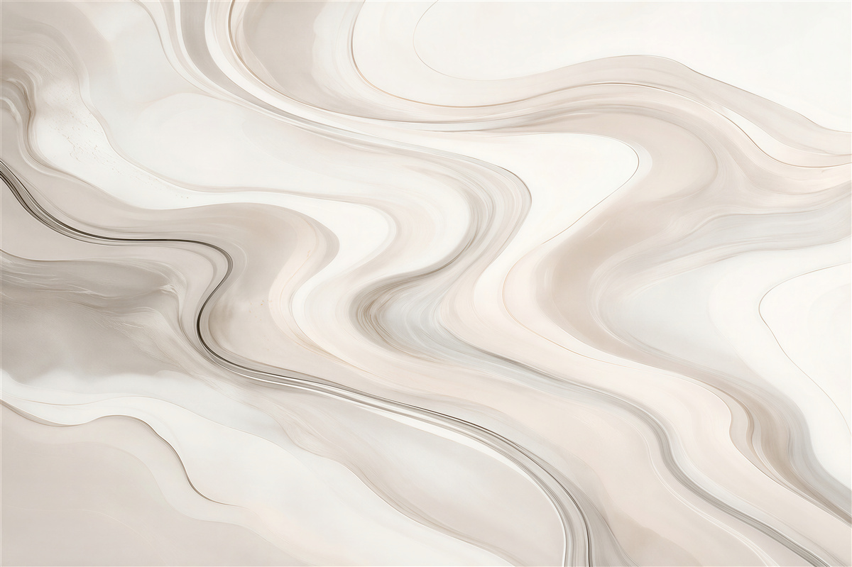 Papier peint vagues abstraites beiges motif moderne pour le salon