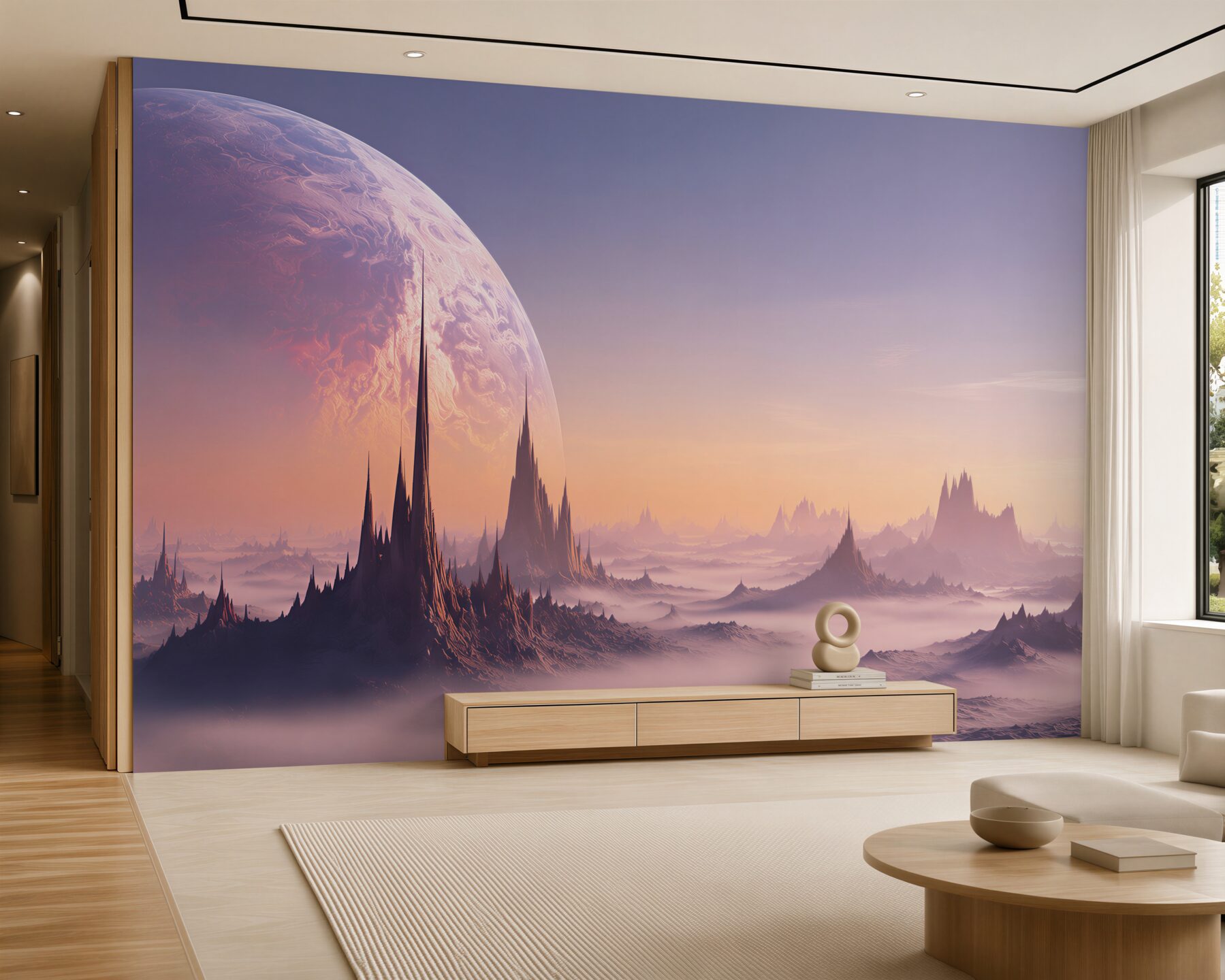 Papier peint paysage extraterrestre et espace