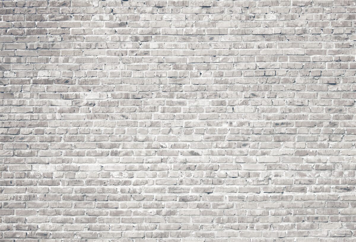 Papier peint mur en briques grises et blanches