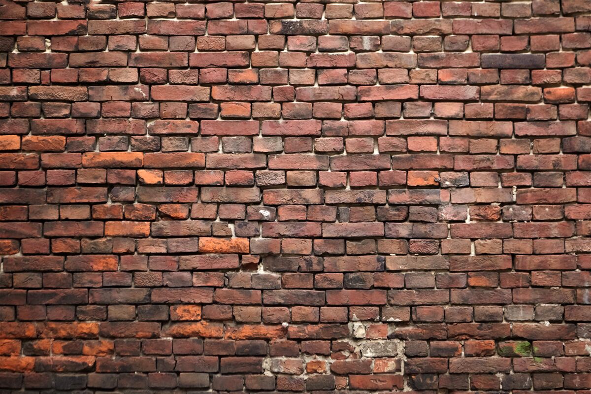 Papier peint vieux mur en briques sombres