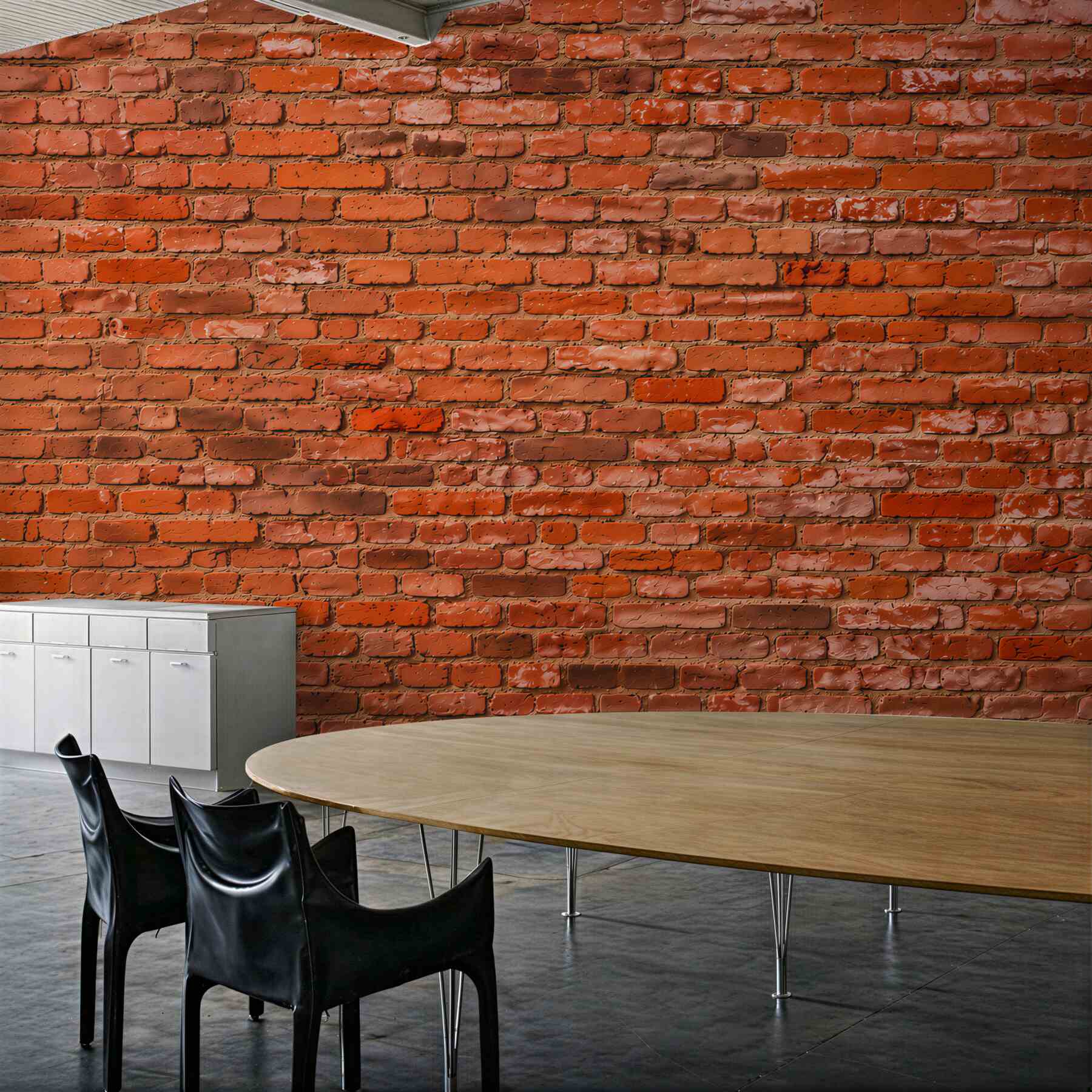 Papier peint vieux mur en briques brunes