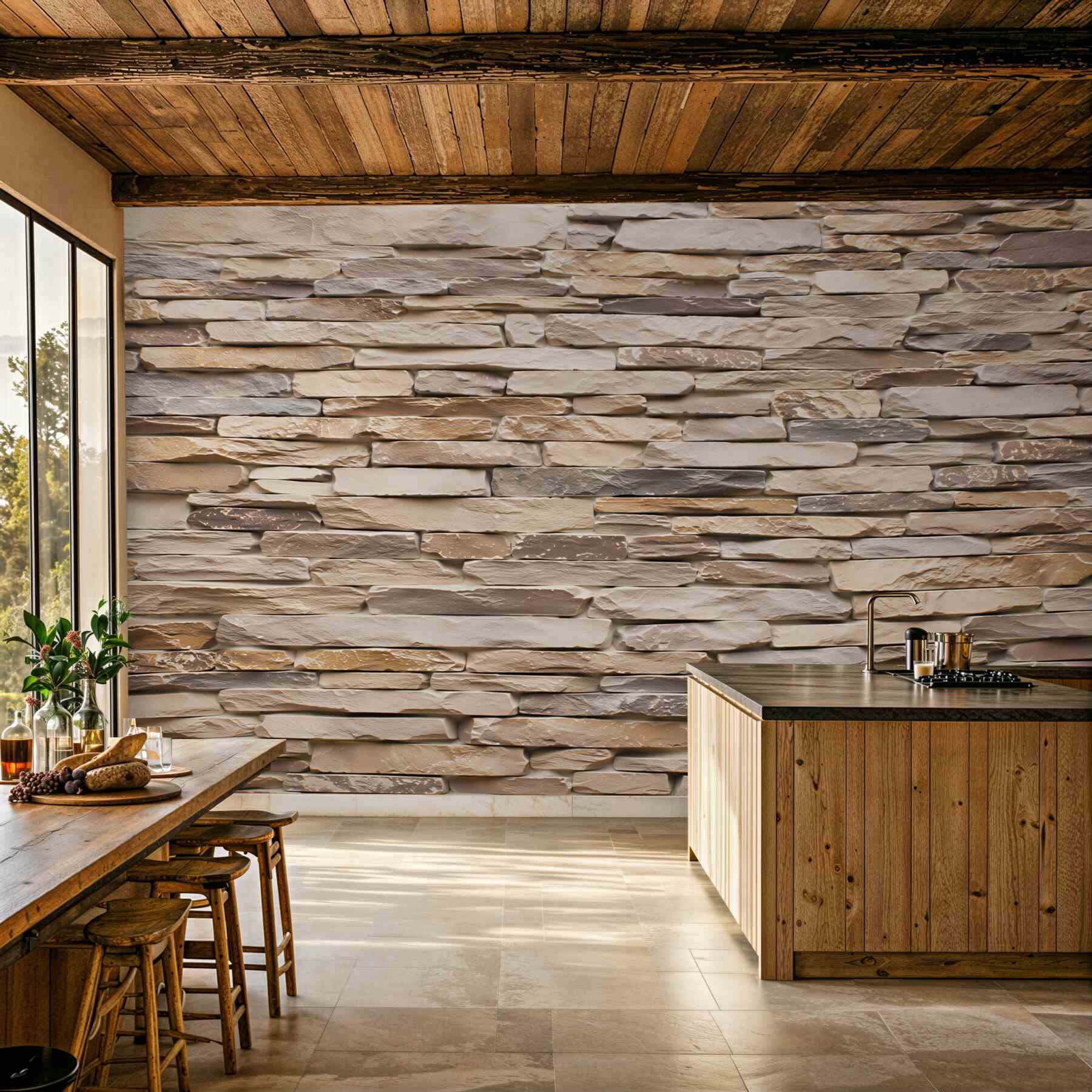 Papier peint mur en ardoise