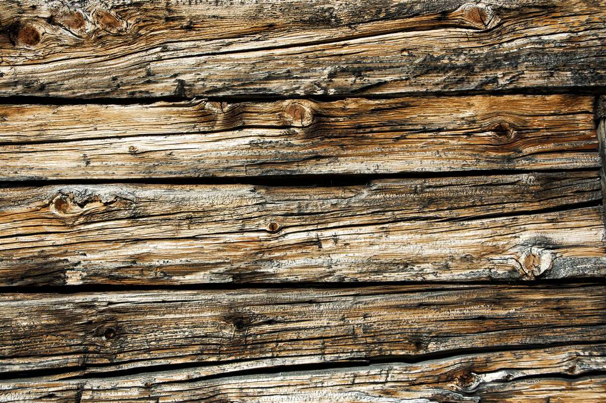 Papier peint planche rétro en bois véritable