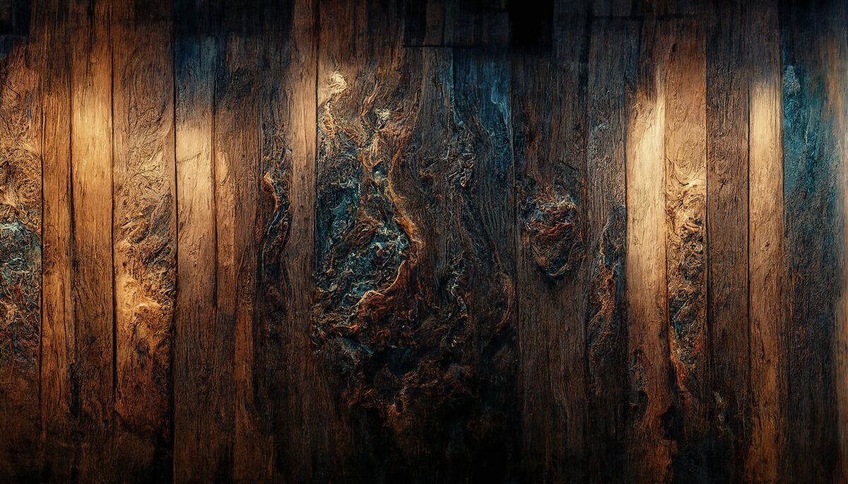 Papier peint fond en bois sombre et ancien