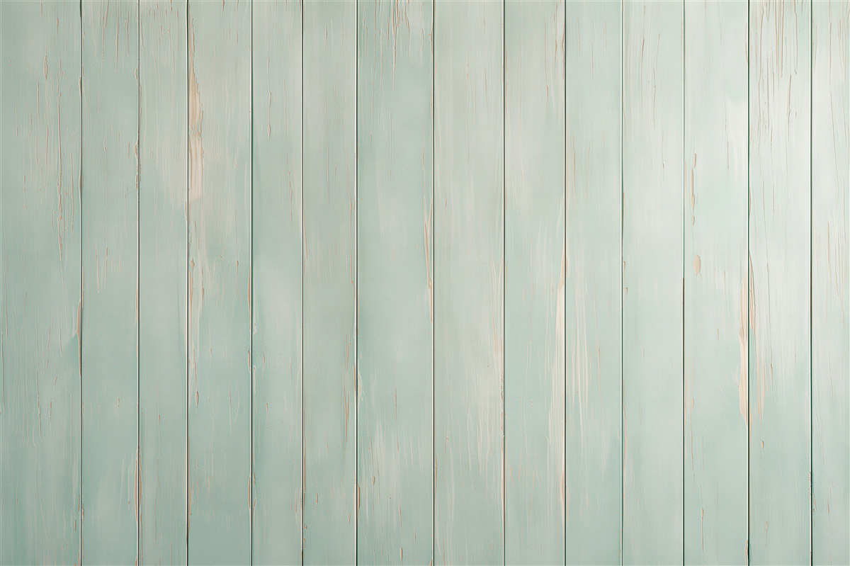 Papier peint vieilles planches peintes en bois de menthe