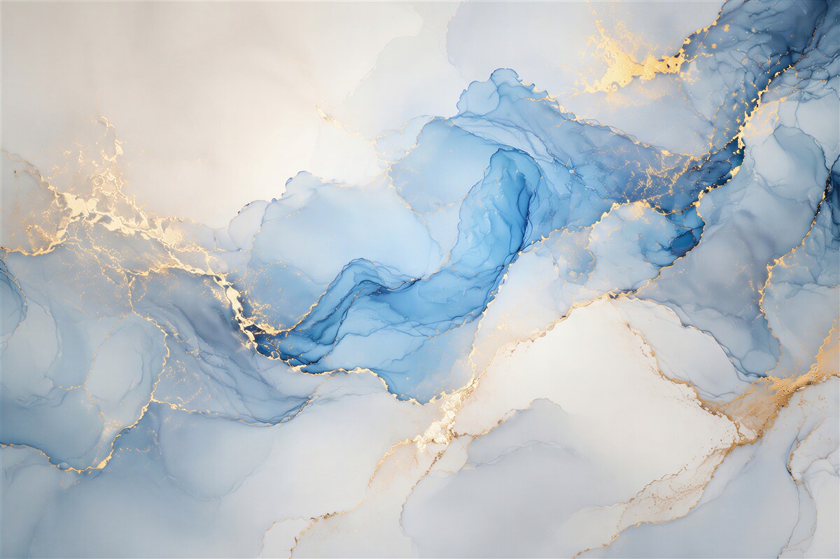 Papier peint fond bleu luxueux