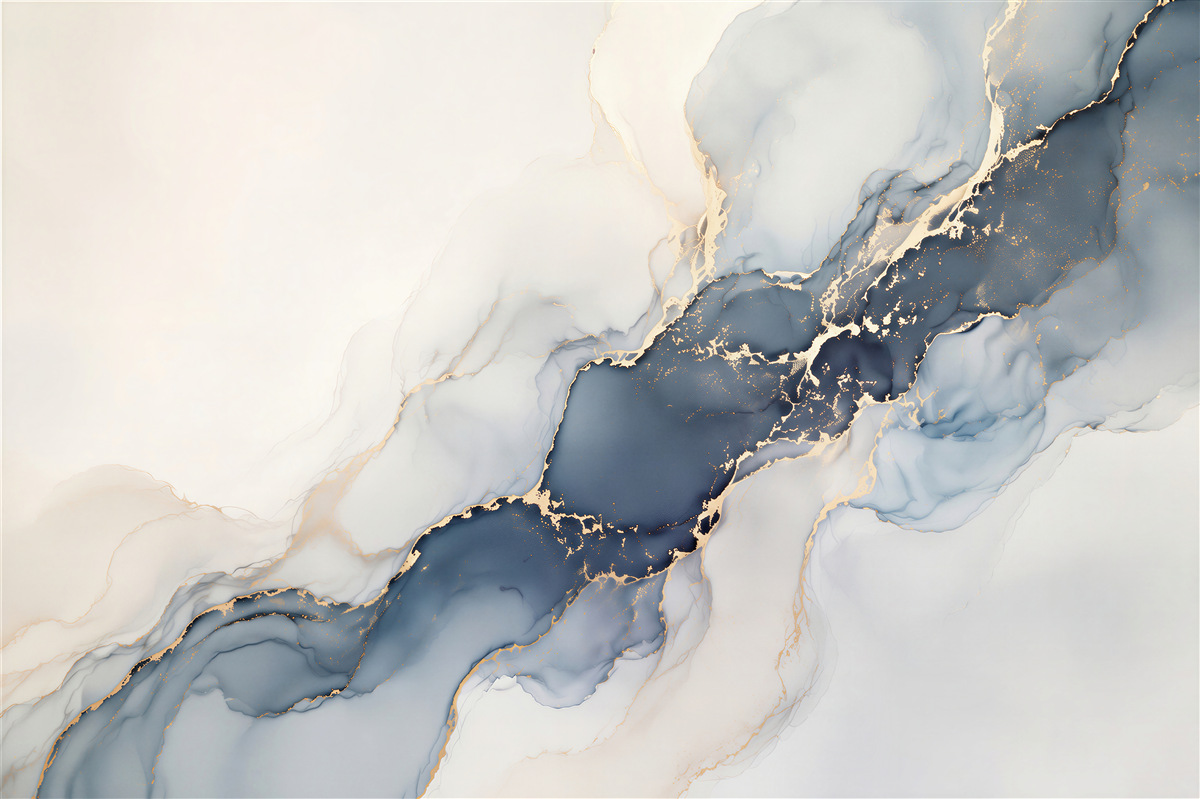 Papier peint flux indigo