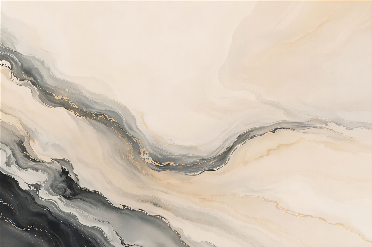 Papier peint fond marbré beige liquide