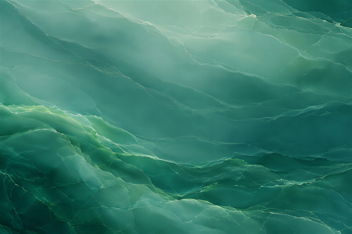 Papier peint marbre vert foncé